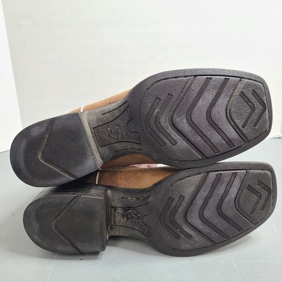 Ariat Women’s Size 9.5 B Quickdraw Leather Western Pink Cowboy Boots 10004719 - Picture 6 of 12